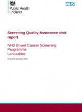 Screening Quality Assurance visit report: NHS Bowel Cancer Screening Programme Lancashire